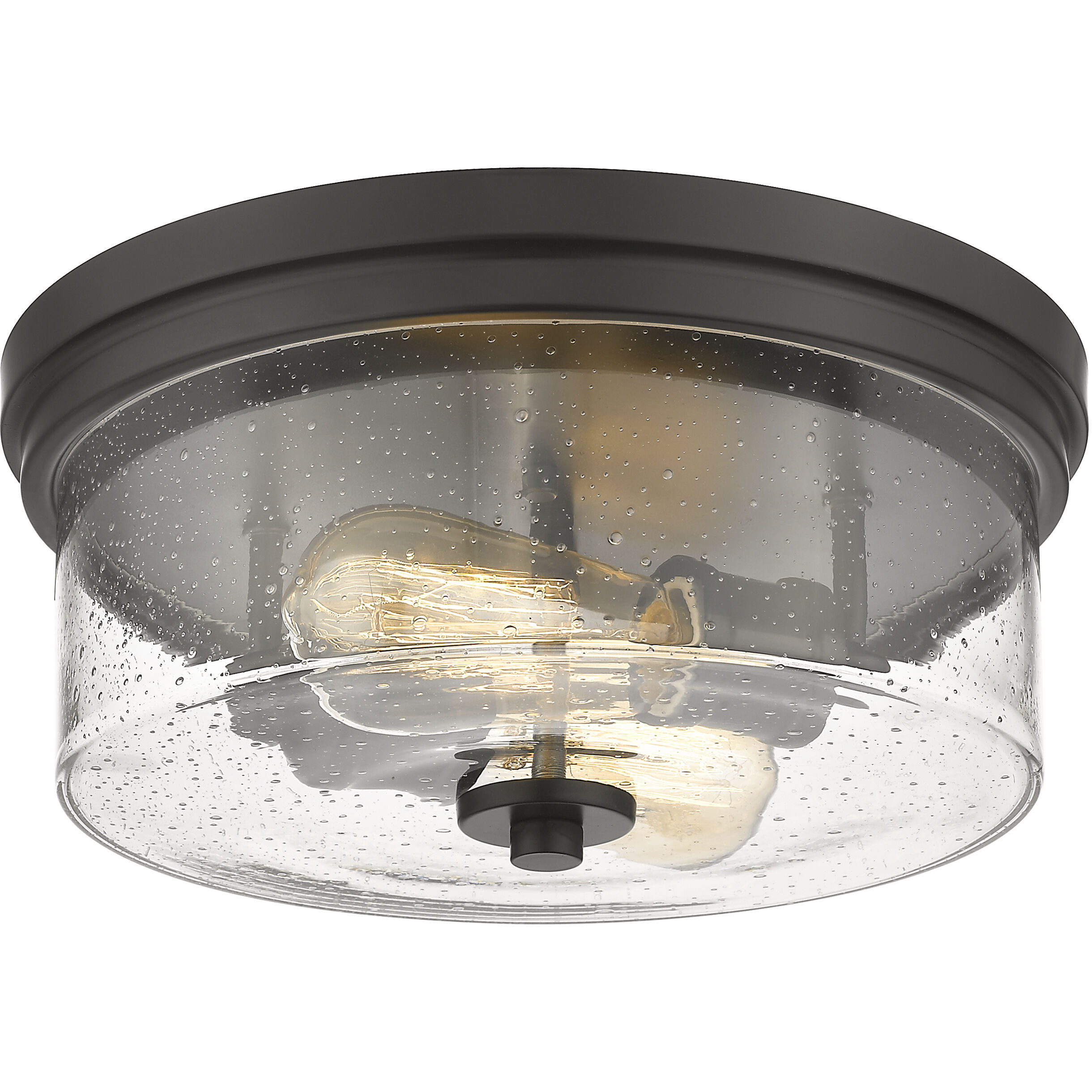 Bohin 2 Light 13 inch Matte Black Flush Mount Ceiling Light