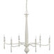 Donnybrook 6 Light 32.5 inch Snow White Chandelier Ceiling Light