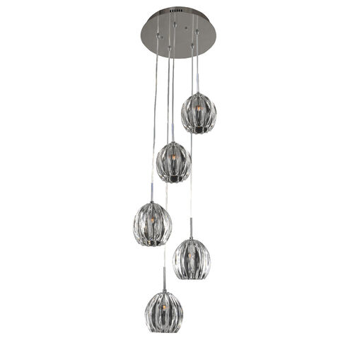 Viceroy 5 Light 13 inch Chrome Pendant Ceiling Light