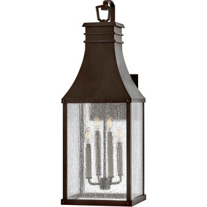 Heritage Beacon Hill LED 32 inch Blackened Copper Outdoor Wall Mount Lantern