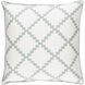 Parsons 22 X 22 inch Light Sage/White Accent Pillow