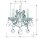 Maria Theresa Sconce Wall Light in Clear Spectra, Polished Chrome
