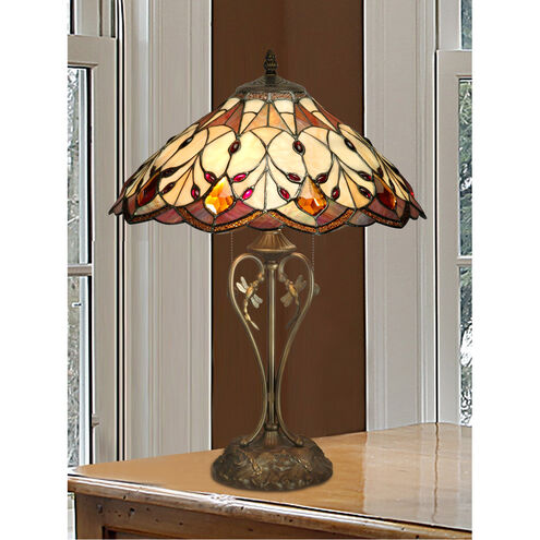 Evelyn 24 inch 75.00 watt Antique Bronze Table Lamp Portable Light