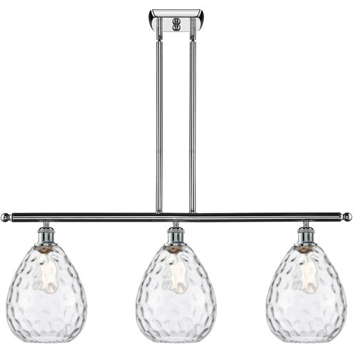 Ballston Large Waverly 3 Light 36 inch Polished Chrome Island Light Ceiling Light, Ballston