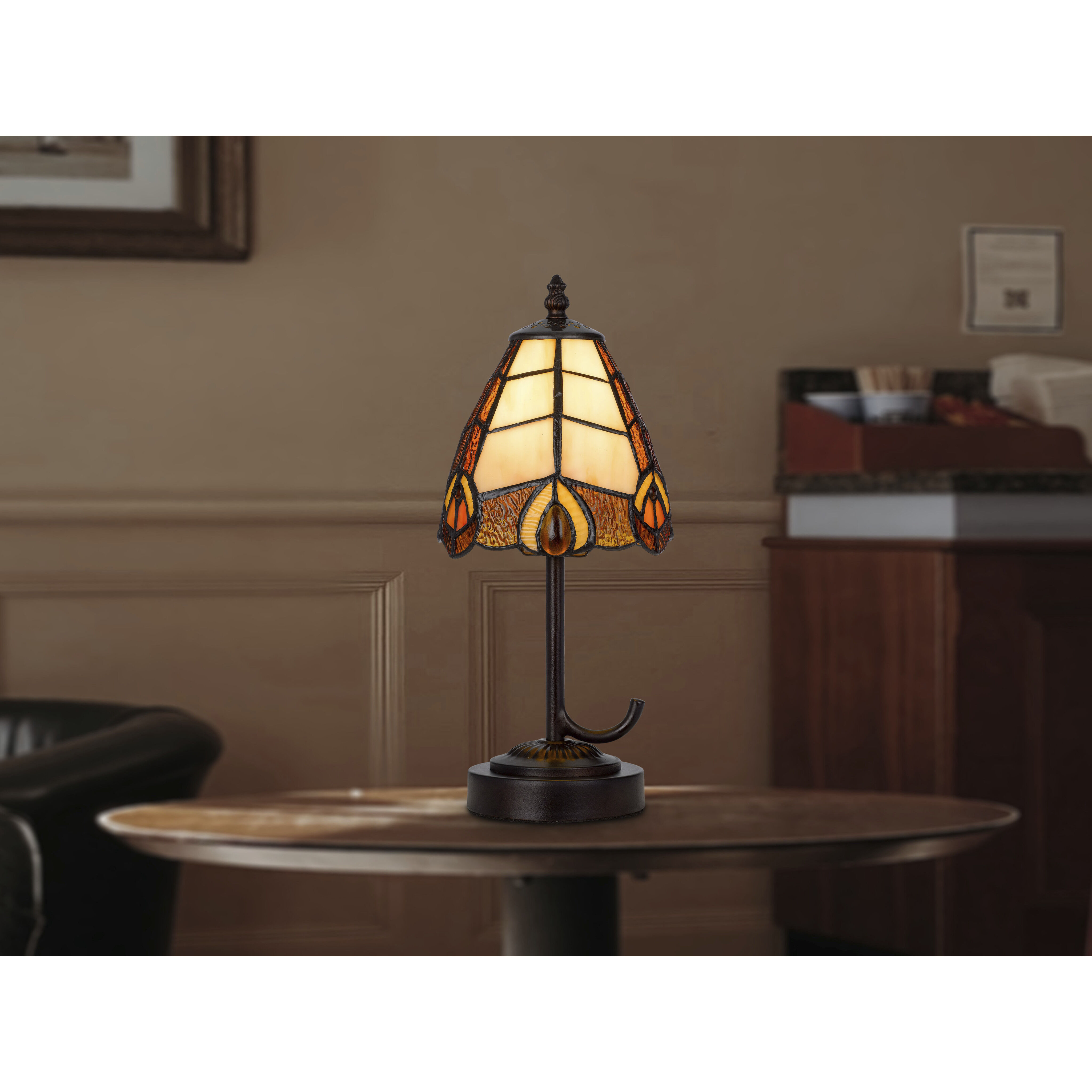 3119 Tiffany 13 inch 40.00 watt Dark Bronze Accent Lamp Portable Light