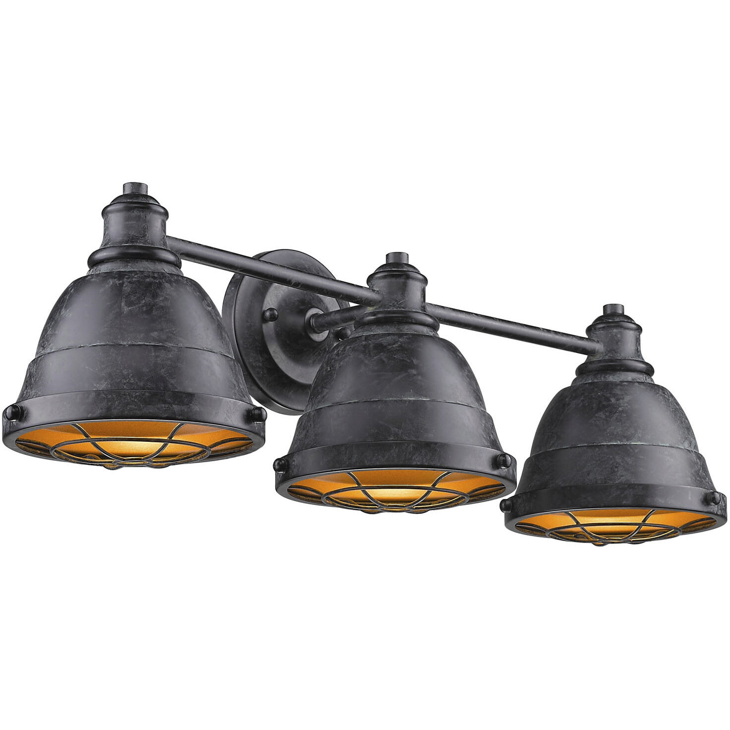 Bartlett Vanity Wall Light in Black Patina