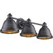 Bartlett Vanity Wall Light in Black Patina