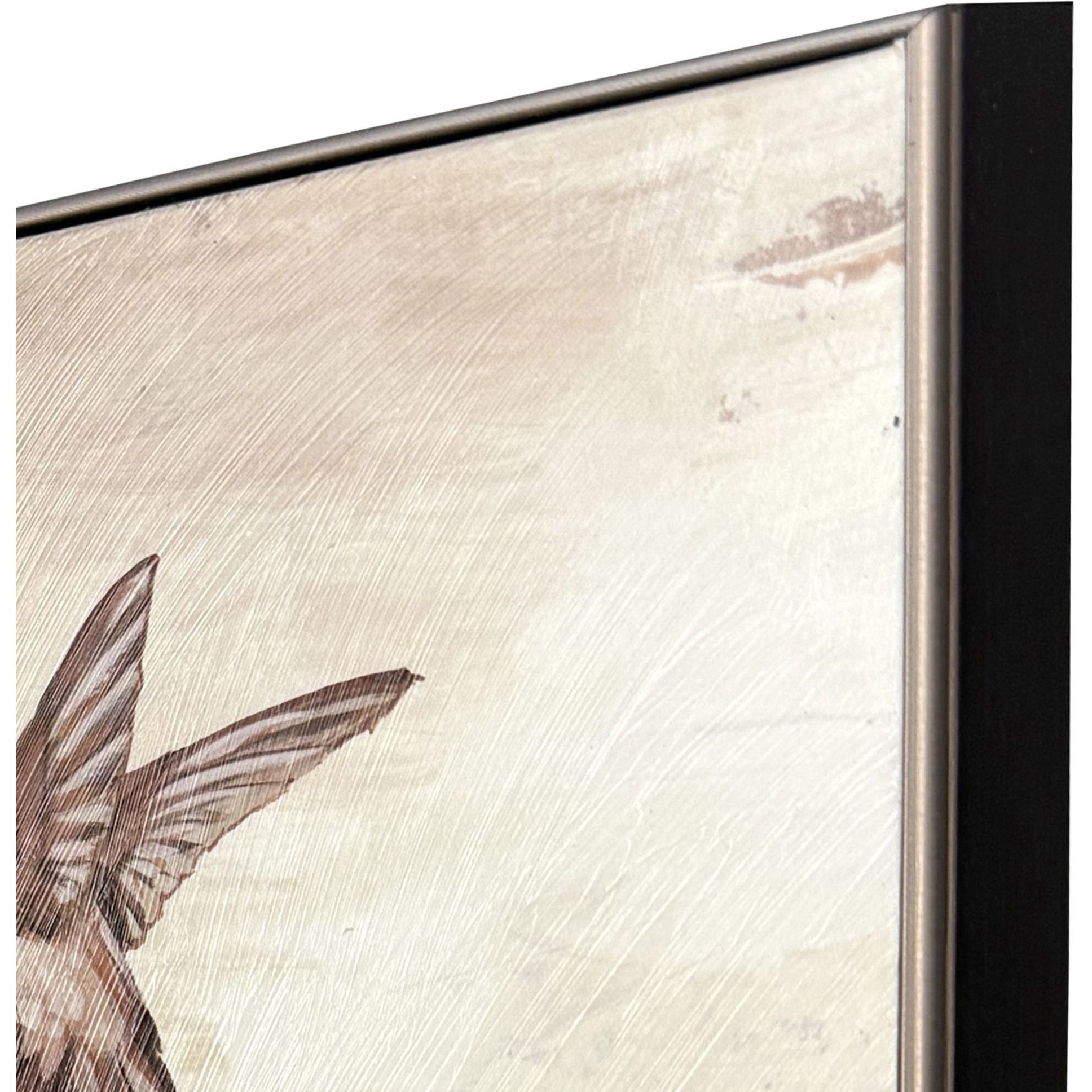 Neutral Flight 14 X 14 inch Non-Glass Framed Art, Propac