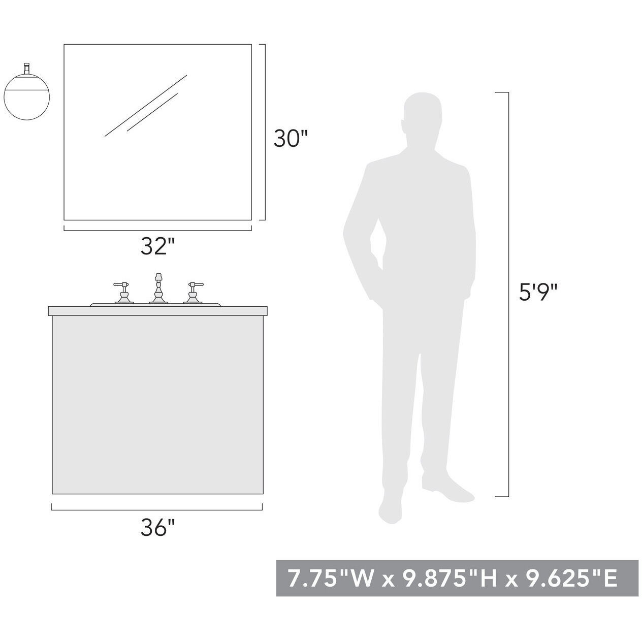 Dixon 1 Light 7.75 inch Matte Black Wall Sconce Wall Light, Damp