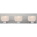 Keno 3 Light Satin Nickel Vanity Light Wall Light