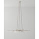Forest Light 10 Light 62 inch Textured Silver Chandelier Ceiling Light, Aviva Stanoff Collection
