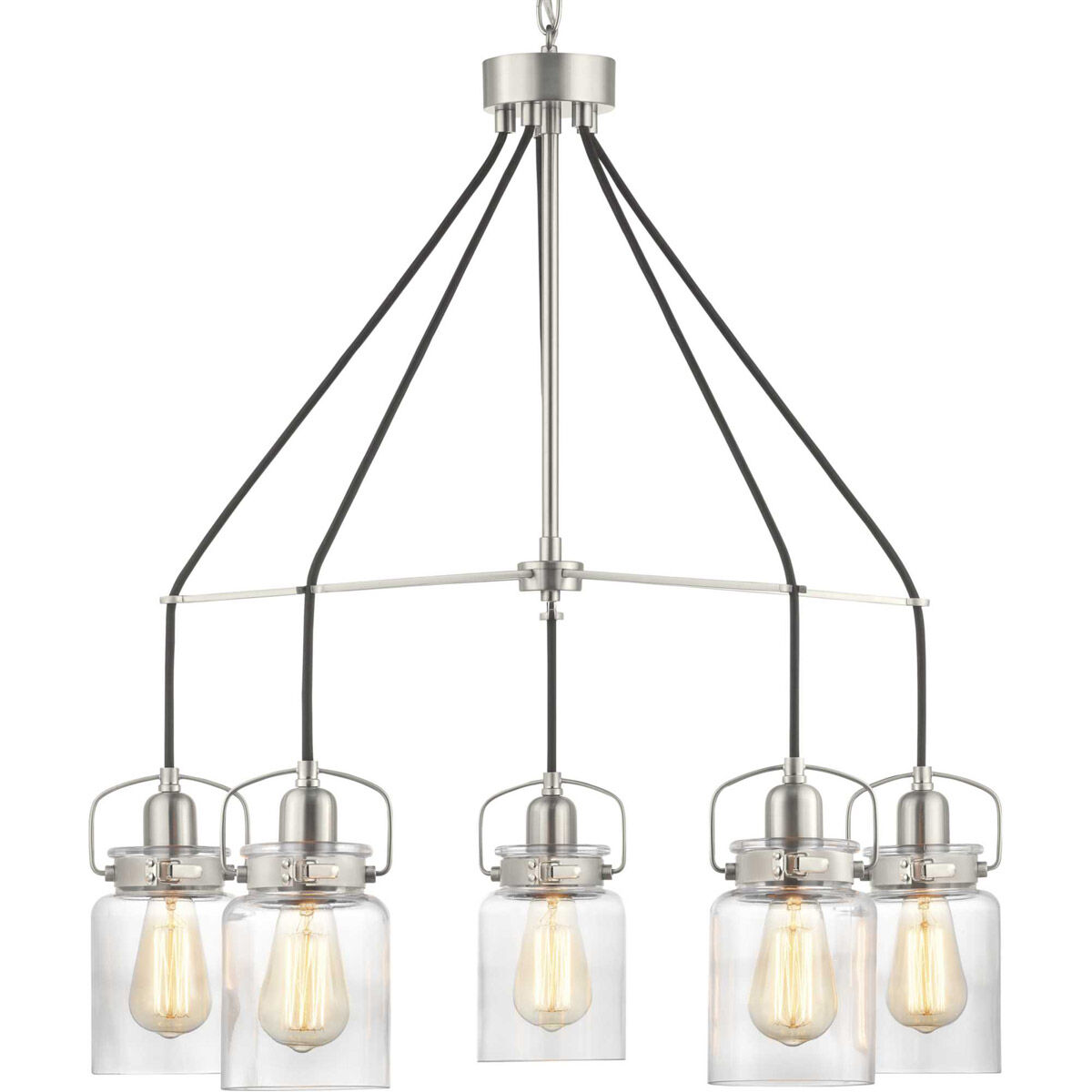 Calhoun 5 Light 28.63 inch Brushed Nickel Chandelier Ceiling Light