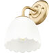 Dorinda Wall Sconce Wall Light in Brushed Champagne Bronze