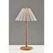 Scallop 28.75 inch 40.00 watt Natural Wood Table Lamp Portable Light