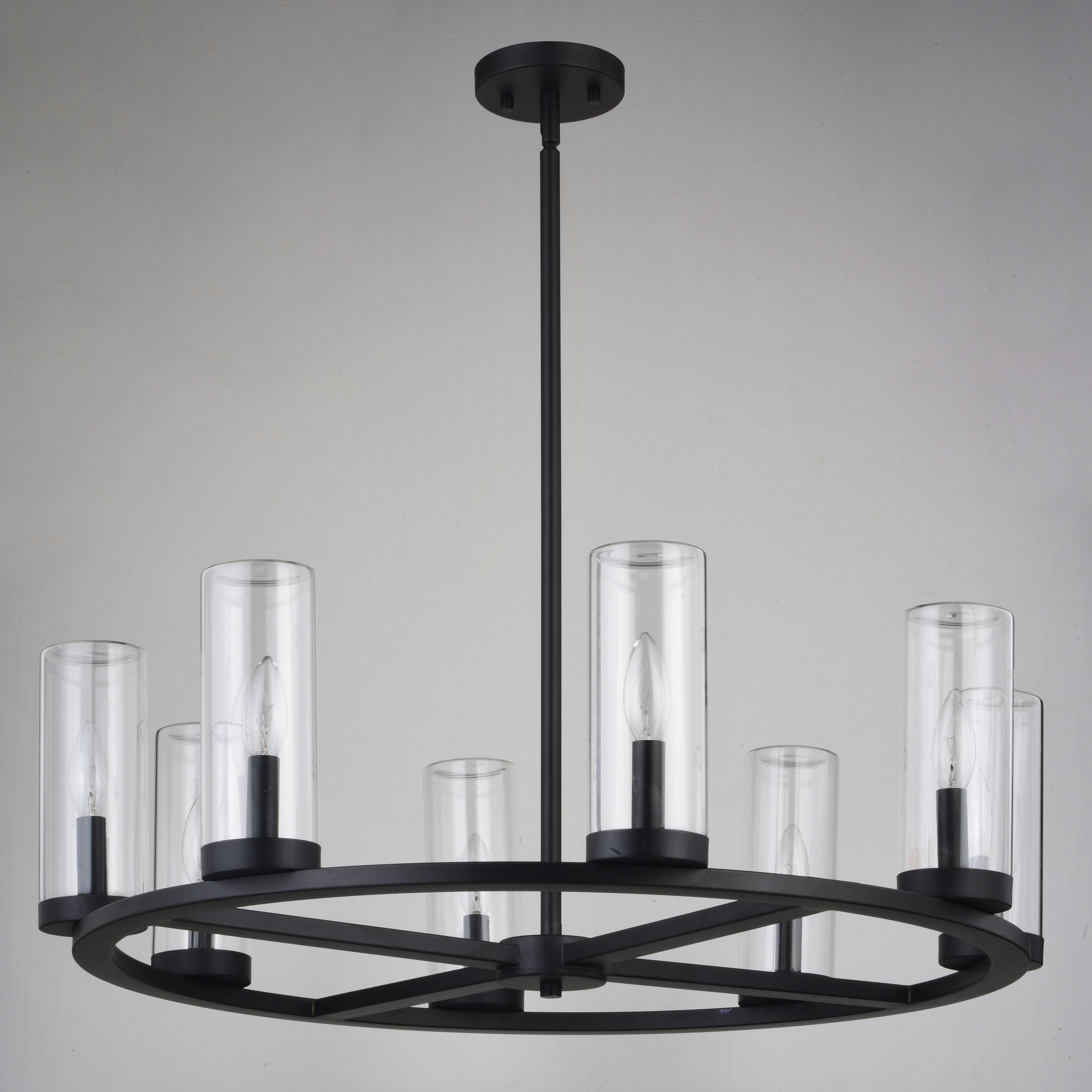 Grantley LED 30 inch Matte Black Chandelier Ceiling Light