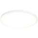 Delta 1 Light 24 inch Matte white Flushmount Ceiling Light
