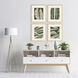 Tropical Flourish Green and Beige Framed Art