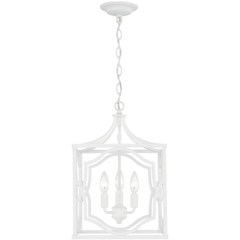 Anna 3 Light 12.25 inch Textured White Foyer Ceiling Light, Convertible Dual Mount