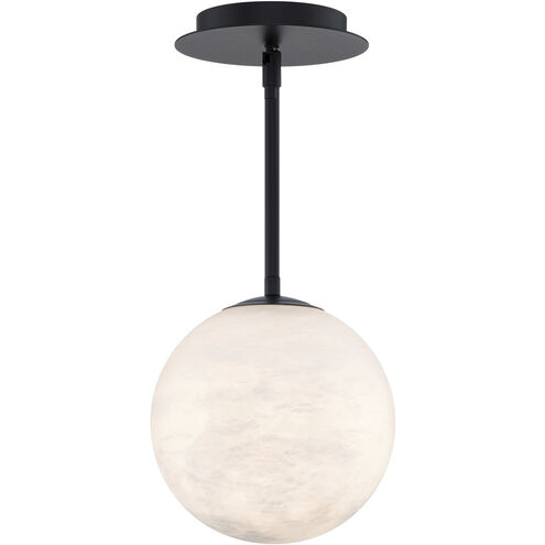 Pisces 1 Light 8 inch Black Mini Pendant Ceiling Light in 2700K