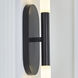 Kelly Wearstler Rousseau LED 4.25 inch Bronze Vanity Sconce Wall Light in Etched Crystal, Medium