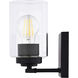 Park Ridge 2 Light 13 inch Matte Black Bathroom Light Wall Light