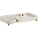 Lily Ivory and Antique Brass Tray