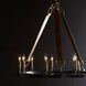 Chaney 9 Light 33 inch Bronze and Antique Brass Chandelier Ceiling Light
