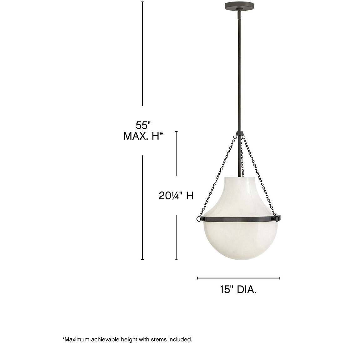Collins 1 Light 15 inch Black Oxide Pendant Ceiling Light