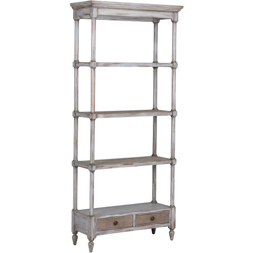 Wildwood 36 inch Gray Wash Etagere