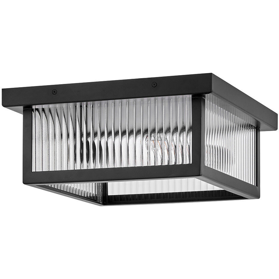 Torrent 2 Light 14 inch Black Outdoor Flush Mount