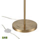 Scope 65 inch 9.00 watt Aged Brass Floor Lamp Portable Light