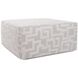 Syros Universal 18 inch Fog Outdoor Ottoman