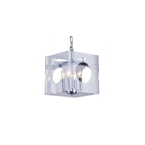 Canada 4 Light 10 inch Chrome Chandelier Ceiling Light