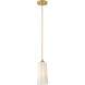 Honey 1 Light 5.25 inch Distressed Brass Convertible Pendant Ceiling Light