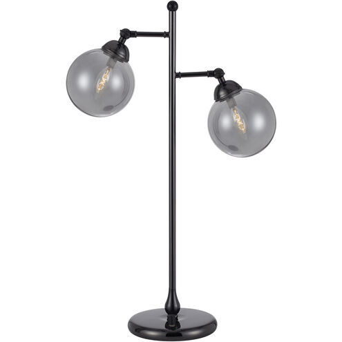 Prato 28 inch 40 watt Gun Metal Table Lamp Portable Light