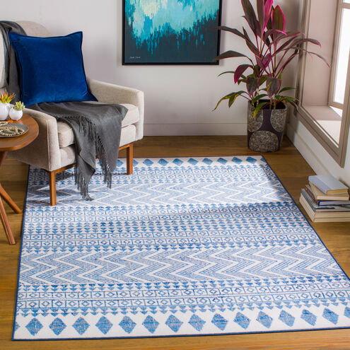 Cesar 108 X 79 inch Blue Rug in 7 x 9, Rectangle