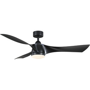 Klear 56 inch Black Indoor/Outdoor Ceiling Fan