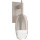 Pebble LED Beige Silver Indoor Sconce Wall Light