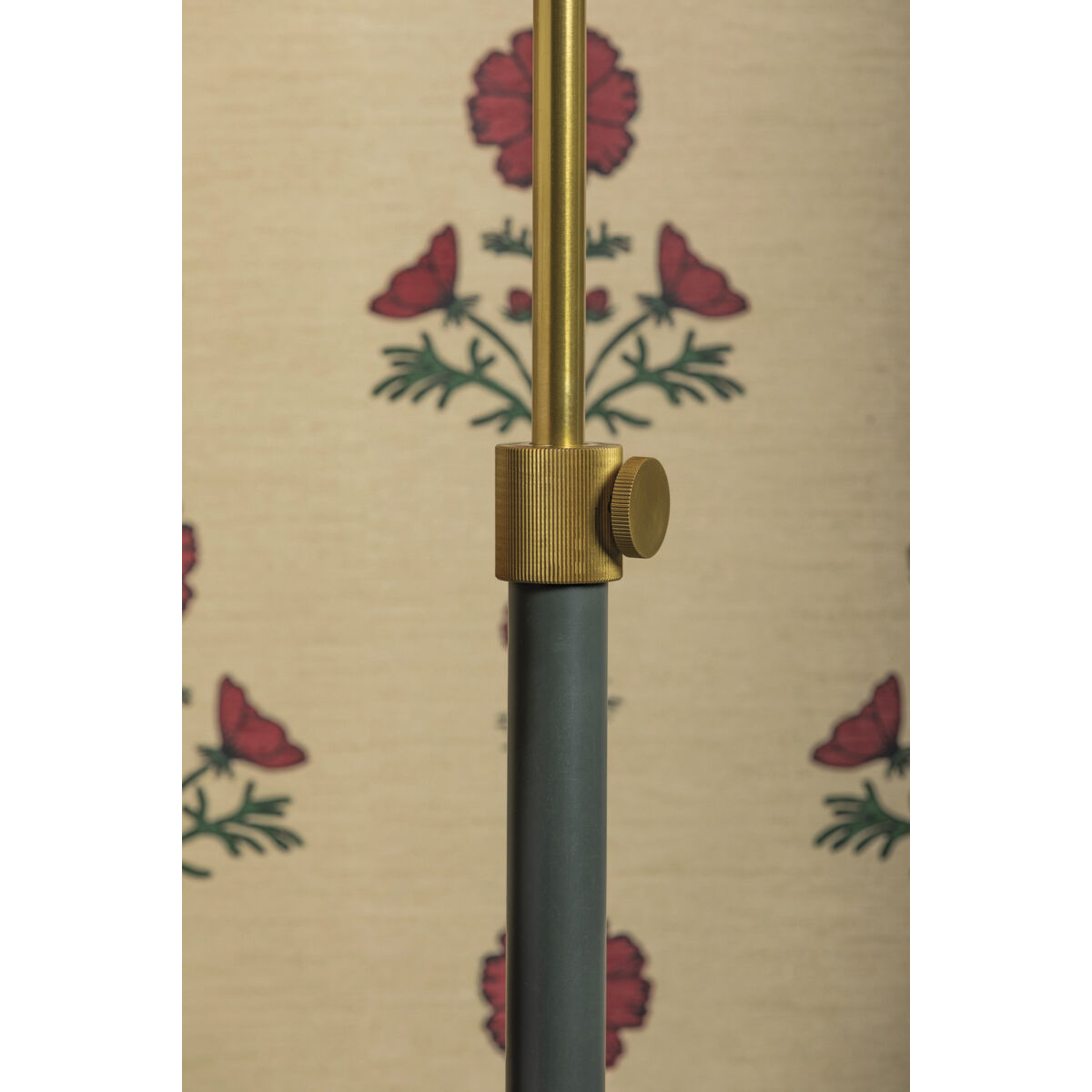 Georgann 52 inch 15.00 watt Aged Brass/Soft Studio Green Floor Lamp Portable Light