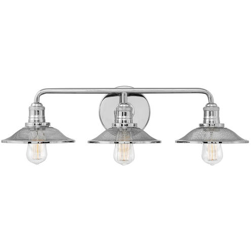 Rigby 3 Light 27 inch Polished Nickel Vanity Light Wall Light