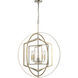 Geosphere 5 Light 27 inch Polished Nickel Chandelier Ceiling Light