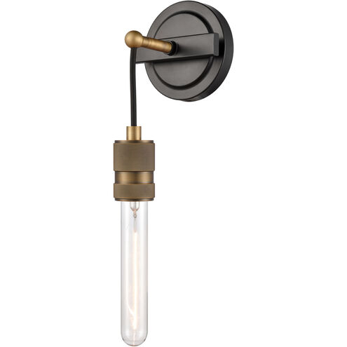 Restoration Ellis 1 Light 5 inch Black Antique Brass Sconce Wall Light