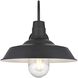 Rayan 1 Light 15 inch Black Outdoor Wall Sconce