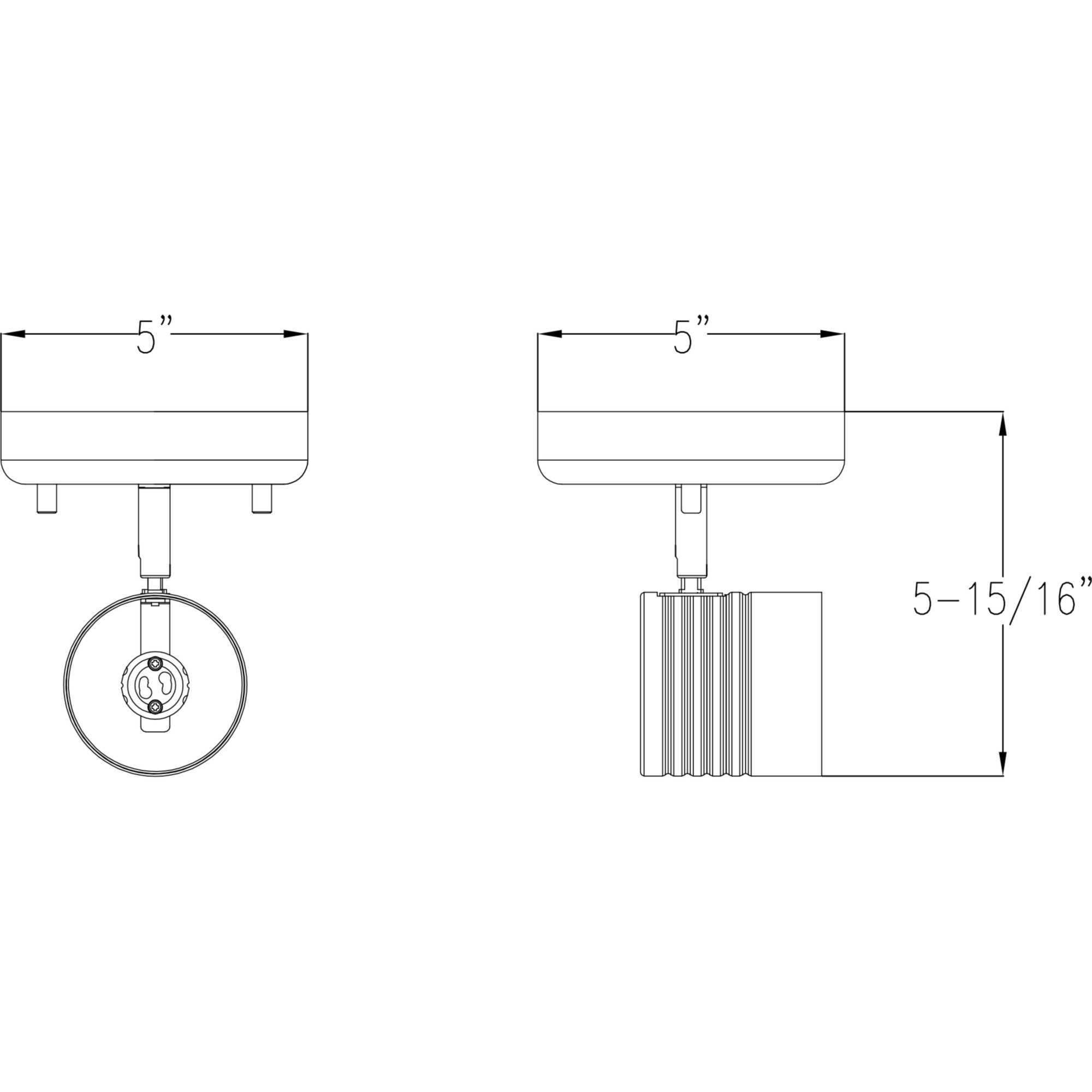 Kitson 1 Light 120 Black Multi-Directional Track Ceiling Light