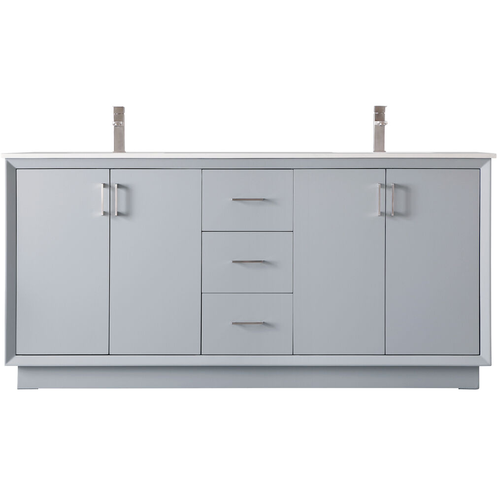 Hayes 72 X 22 X 35 inch Grey Vanity Sink Set