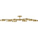 Cava LED 50 inch Lacquered Brass Semi-flush Mount Ceiling Light
