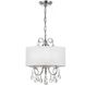 Othello 3 Light 14 inch Polished Chrome Mini Chandelier Ceiling Light in Clear Spectra