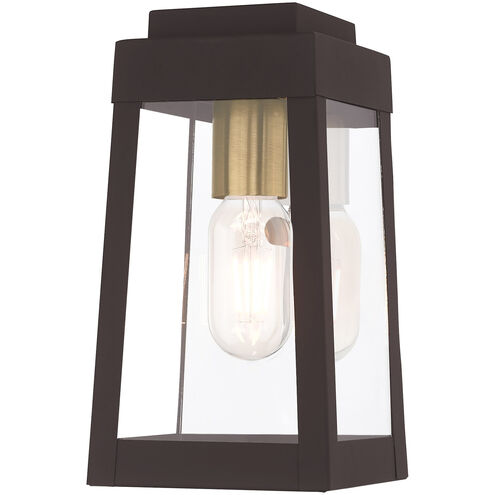 Oslo 1 Light 10 inch Bronze Outdoor Wall Lantern