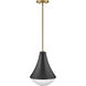 Haddie LED 11 inch Black Pendant Ceiling Light