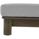 Caldwell 15 inch Porpoise and Weathered Teak Outdoor Ottoman